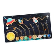 Montessori Toys Solar System Board Space Learning Education Toys Wooden Wooden