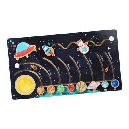 Montessori Toys Solar System Board Space Learning Education Toys Wooden Wooden