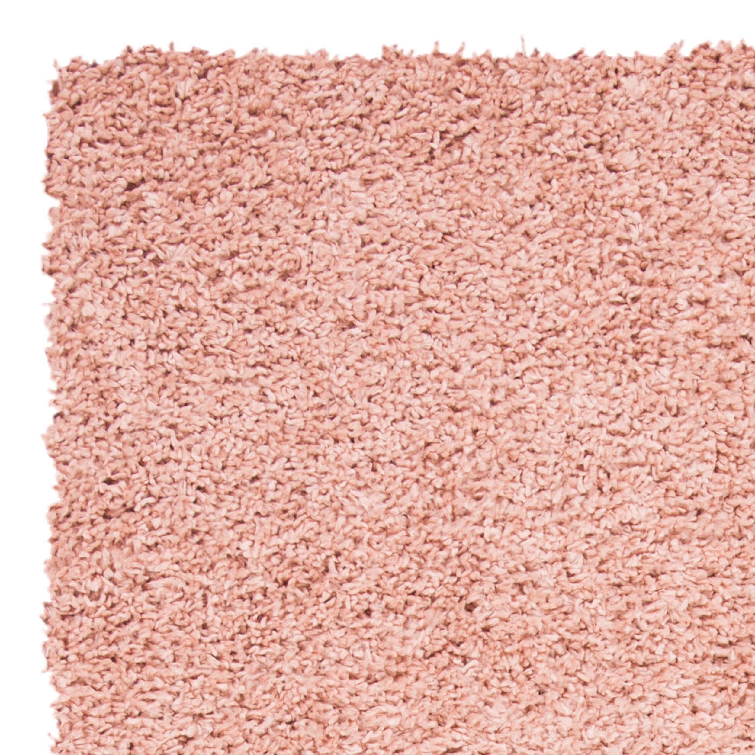 SAFAVIEH August Sophia Solid Plush Shag Area Rug, Rose, 8' x 10'