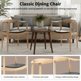thumbnail image 3 of Polynices Modern Dining Chair, Kennedy Armchair, Mid Century Solid Wood Chair for Kitchen Dining Room Office, Natural Color, 3 of 7