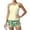 Army Green, variant on Tropical Hawaiian Tankini Swimsuits for Women Tummy Control Bathing Suit Athletic Blouson Tank Top with Short Bottoms