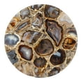 thumbnail image 5 of Kate and Laurel Tira Elegant Round Side Table, 14 x 24, Black Agate and Gold, Modern Glam Circular End Table with One-of-a-Kind Natural Stone Tabletop, 5 of 8