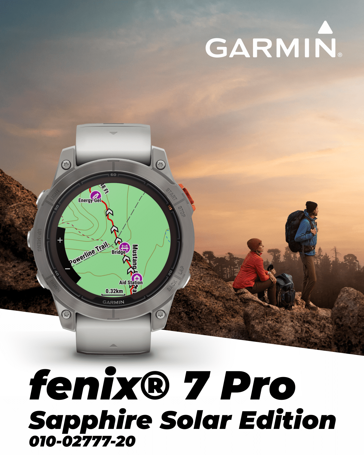 Garmin Fenix 7 Pro Sapphire Solar (Fog Gray/Ember Orange) Multisport GPS  Smartwatch  Gift Box with PlayBetter Screen Protectors, Charger, Wall  Adapter, & Case 