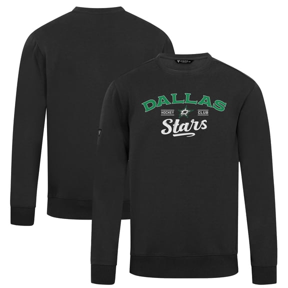 Men's Levelwear Black Dallas Stars Zane Ice Wall Pullover Sweatshirt