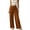 *Brown, variant on ClodeEU Women's Elastic Drawstring High Waist Wide Leg Pants,Casual Loose Trousers with Pockets Brown,Women's Plus XXL
