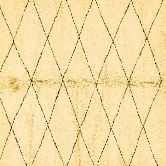 Ahgly Company Indoor Square Solid Brown Modern Area Rugs, 7' Square