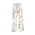 thumbnail image 4 of Women's Floral Printed Capris with Pockets Drawstring Waist Loose Fit Cropped Pants Under $10, 4 of 5