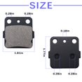 thumbnail image 3 of Pastillas de freno delanteras y traseras 400EX para Honda TRX400EX TRX 400EX 1999-2009? TRX300EX TRX 300EX 1993-2009? Para Yamaha YFM350X Warrior 350 1987-2004 / YFZ350 Banshee YFZ 350 1987-2009, 3 of 5