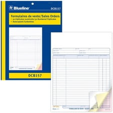 Blueline BLIDCB157 Sales Book