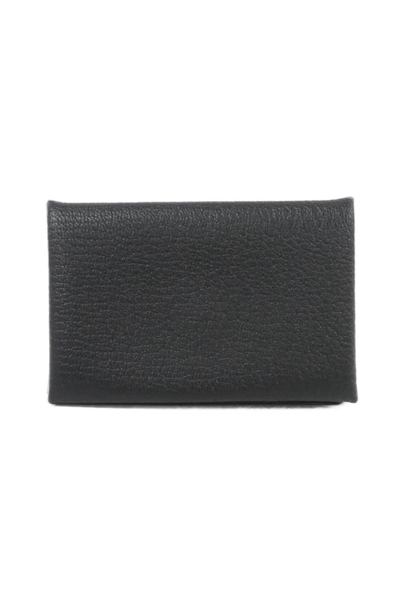 Pre-Owned Hermes Calvi 044166CK Business Card Holder/Card Case