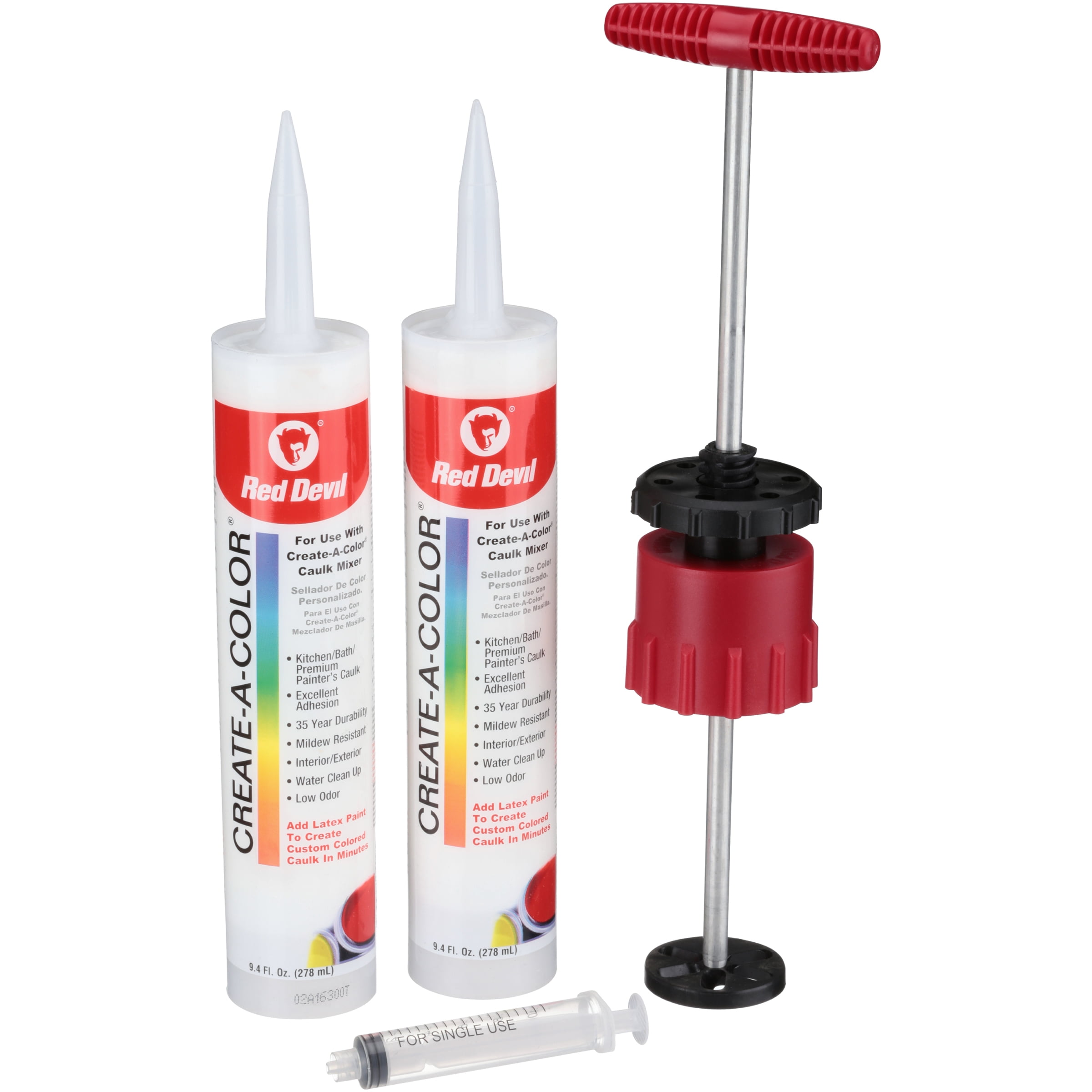 Red Devil 4074 CreateAColor Custom Color Caulk Kit