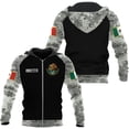 thumbnail image 3 of Personalized Camo Mexico Eagle Mexican Sudadera De Mexico Hombre Unisex Hoodie, T Shirt, Zip Up Hoodie, Sweatshirt for Men Women HD971 (Hoodie, 2XL), 3 of 8