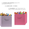 Pomatree 13 Inch Cube Storage Bins 6 Pack Large and Sturdy Fabric