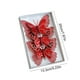 thumbnail image 3 of Adornos navideños con pinzas | Colgantes huecos de malla de tela brillante | Colores rojo, dorado, plateado y rosa | Decoración navideña | Multiusos para árboles, envoltura de regalos y decoración, 3 of 6