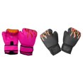 thumbnail image 5 of yotijay 2 Pair of Kids Boxing Gloves Sparring Gloves PU Leather Punching Gloves Training Pink and Black, 5 of 9