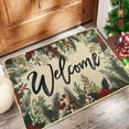 thumbnail image 3 of Christmas Welcome Doormat, Winter Outdoor Snowman Ice Cream Snowflake Xmas Tree Rug Decor Floor Front Door Mat Non-Slip Entrance Mat for Home Kitchen Bathroom Decorations, 3 of 5