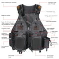 thumbnail image 2 of Bassdash Fly Fishing Vest Multi Pocket Waistcoat Adjustable Size Gifts for Men Women, 2 of 6