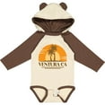 thumbnail image 3 of Inktastic Ventura California Retro Sunset Boys or Girls Long Sleeve Baby Bodysuit, 3 of 5
