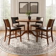 thumbnail image 4 of Rugs for Living Room Area Rug Carpet x Vintage Living Room Rugs for Bedrooms Machine Washable Rug for Dining Room Nusery Floral Distressed Grey Rug, 4 of 7