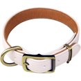 thumbnail image 1 of Collar de perro de cuero acolchado clásico básico, collar de perro anti-horquilla, anillo en D de aleación, 1 of 5