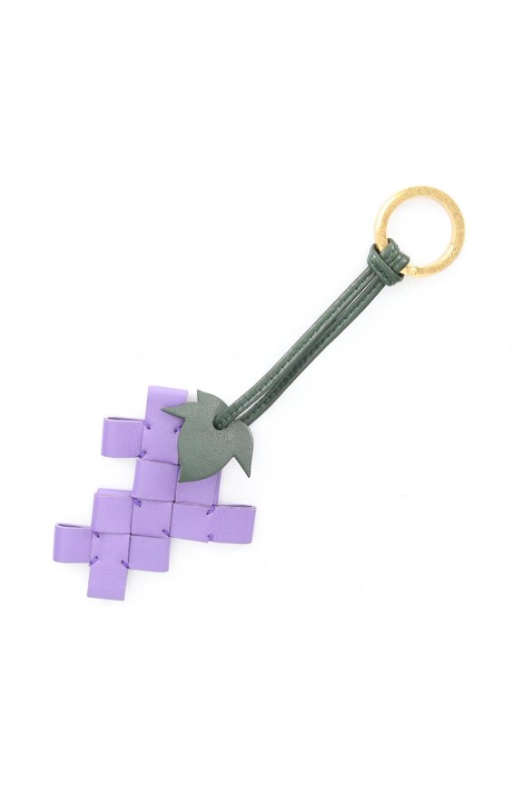 Pre-Owned Bottega Veneta Intrecciato Grape Charm Leather Accessory for Men and Women... (Good)