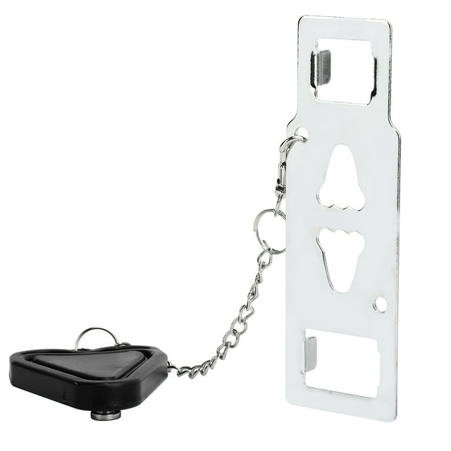 Cerradura de Puerta Portátil ANGGREK Tecnología de Pulido Negro