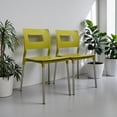 thumbnail image 4 of Ilios Innova | Set de 4 Sillas Valenia Modernas para Comedor y Restaurante, Diseño Minimalista Apilable de Polipropileno y Aluminio, Resistentes a la Intemperie, Uso Interior y Exterior, Color Verde, 4 of 9