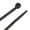 Black, variant on Performance Tool W2908 100pc 8-Inch Cable Tie, White With Tensile Strength 40 Lbs