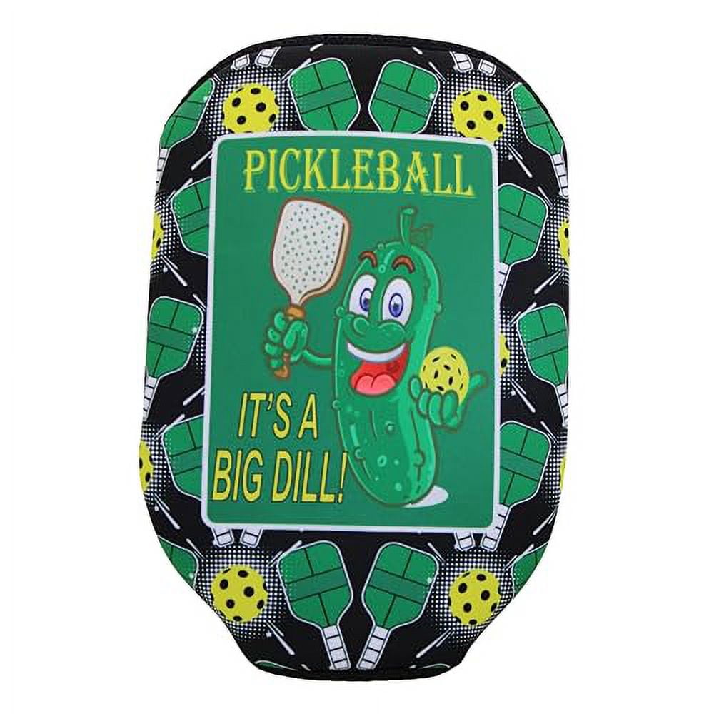 Pickleball...Its a Big Dill!: Premium Slip-On Pickleball Paddle Cover-Universal Fit -Zipperless (Paddle not Included)
