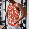 thumbnail image 5 of Daiia Tomatoes Printed Men's Quick Dry Fit Muscle Tank Top Slim-Fit Tank Workout Tank Top Lightweight Sports Tank Top-4X-Large, 5 of 7