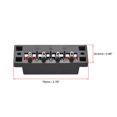 thumbnail image 2 of Conector de terminal de altavoz de resorte de 4 vías, clip de liberación, bloque de tira de cable de audio negro rojo WP4-10, 5Pcs, 2 of 3