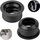 thumbnail image 1 of Manguito de goma para sifón de lavabo, 2 unidades, DN 30/40, para tubo de desagüe DN40 HT int. Tubos ext. de Ø 40mm y 1 ¼". Ø28-32 mm, junta de goma con tapón Ø45 mm, juntas de sifón de profundidad 25, 1 of 5