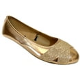 thumbnail image 2 of Shoes8teen Womens Ballerina Ballet Flat Shoes Solids/Leopard & Sequins, 2 of 5
