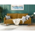 thumbnail image 6 of Koby Home Sectional Sofa Sleeper Couch 3-Seater Sofas 70" Couches for Living Room Ginger Orange, 6 of 7