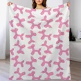 thumbnail image 4 of DOG BALLOON Throw Blanket Plaid Multi-Purpose Tourist Bed Fashionable Blankets, 4 of 6