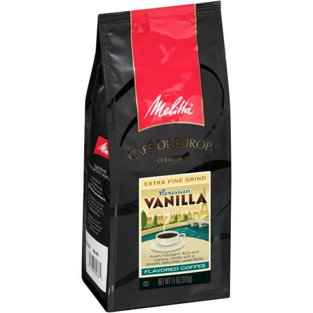 Melitta Cafe De Europa Extra Fine Grind Parisian Vanilla Flavored Coffee, 11.0 OZ