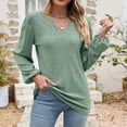 thumbnail image 4 of Hauts à Manches Longues pour Femmes Mode Féminine Col en V Manches Longues T-Shirt Ample Hauts à Manches Longues pour Femmes T-Shirts à Manches Longues pour Femmes, 4 of 6