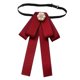 thumbnail image 3 of Pajarita de Señora Pre-atada con Banda Ajustable Pajarita Sólida Como Accesorio de Moda para Camisas Y Blusas Adecuada para Uso Profesional Y Festivo Rojo con borde azul, 3 of 9