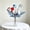 Blue, variant on Independence Day Patriotic Flag Decor, Wenini Plastic Party Decoration 8.66x1.96x0.78 Inch, Festive Holiday Decor for Courtyard Entryway Living Room Party, Red