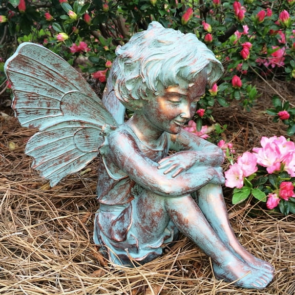 Homestyles 12"H Caroline Fairy in Bronze Patina Home Patio & Garden Large Statue