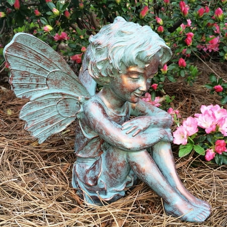 Homestyles 12"H Caroline Fairy in Bronze Patina Home Patio & Garden Large Statue