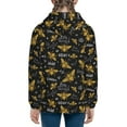 thumbnail image 6 of Kdxio Hohey Bee Golden Embroidery Pattern Kids Boys Girls Zip Up Hoodie 3D Printed Hooded Sweatshirt Hoody Coat with Pocket 7-12 Y-Small, 6 of 6