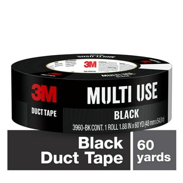 3M Duct Tape, 1.88 in x 60 yd, Black, 1 Roll/Pack