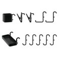 thumbnail image 1 of Miniature Furniture Pegboard Accessories Hook Wall Storage Rack Black, 1 of 5