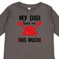 thumbnail image 4 of Inktastic My Gigi Loves Me Grandkids Boys or Girls Long Sleeve Toddler T-Shirt, 4 of 5