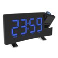 thumbnail image 1 of Reloj despertador de proyección, reloj digital de radio con cargador USB, atenuador de brillo de rango completo de 0-100%, reloj despertador dual para dormir pesado, repetición Xemadio 2034711-2, 1 of 9