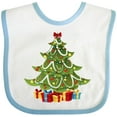 thumbnail image 3 of Inktastic Christmas Tree Boys or Girls Baby Bib, 3 of 4