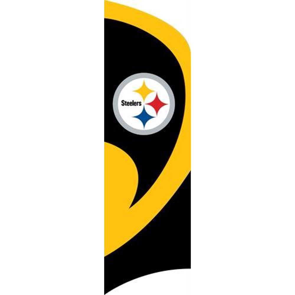Steelers Tall Team Flag with Pole