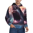 thumbnail image 2 of Daiia Dramatic Shark Attack for Men's Fashion Hoodies & Sweatshirts with Kangaroo Pocket Hooded Sweatshirt Breathable & Moisture Wicking-Large, 2 of 7