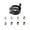 Black, variant on Self-Centering Doweling Jig, Precision Drill Guide for Flawless Woodworking Joints Hole Drill Positioner Locator Self Center Dowel Jig Handheld Drill Guide for Carpenter Engineer(Red,2.7x2.3")